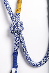 Blue Corme classic dog leash knot detail