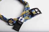 Blue Corme dog collar detail