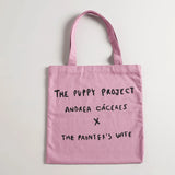 Cotton canvas tote bag. The Puppy Project Andrea Cáceres x The Painter's wife